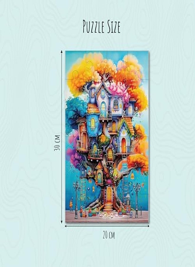 Khilonewale Kids Jigsaw Puzzle 8x12 Inch, 3+ Years - Colorful Educational Puzzle, Premium Thick Pieces, Learning Toy for Home or Classroom, Fun Gift for Boys and Girls (Rainbow Tree Village58) - Image 3